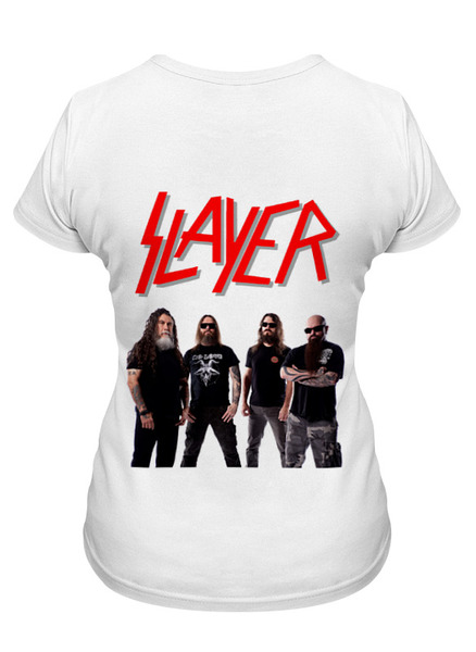 Заказать женскую футболку в Москве. Футболка классическая Slayer Repentless 2015 от Илья - готовые дизайны и нанесение принтов.