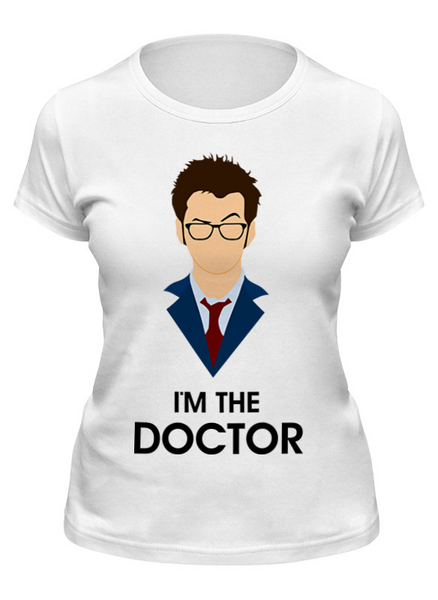 Заказать женскую футболку в Москве. Футболка классическая Doctor Who  от cherdantcev - готовые дизайны и нанесение принтов.