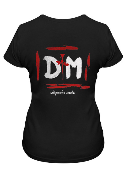 Заказать женскую футболку в Москве. Футболка классическая Depeche Mode / Enjoy The Silence от OEX design - готовые дизайны и нанесение принтов.