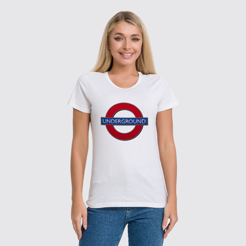 Заказать женскую футболку в Москве. Футболка классическая ☮The London Underground☮ от balden - готовые дизайны и нанесение принтов.
