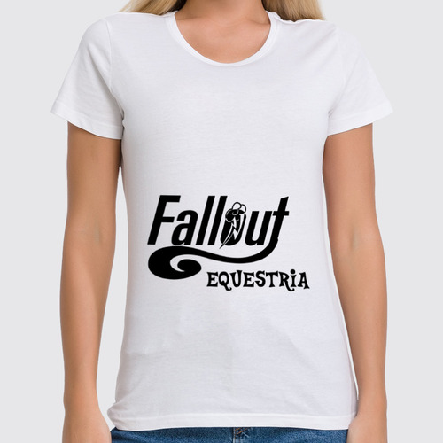 Заказать женскую футболку в Москве. Футболка классическая Fallout Equestria от Александр Усов - готовые дизайны и нанесение принтов.