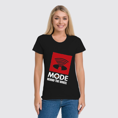 Заказать женскую футболку в Москве. Футболка классическая Depeche Mode / Behind The wheel от OEX design - готовые дизайны и нанесение принтов.