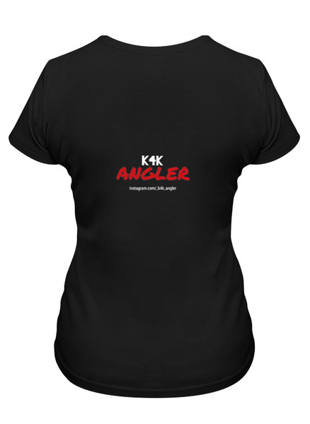 Заказать женскую футболку в Москве. Футболка классическая _K4K_angler от _K4K_angler - готовые дизайны и нанесение принтов.