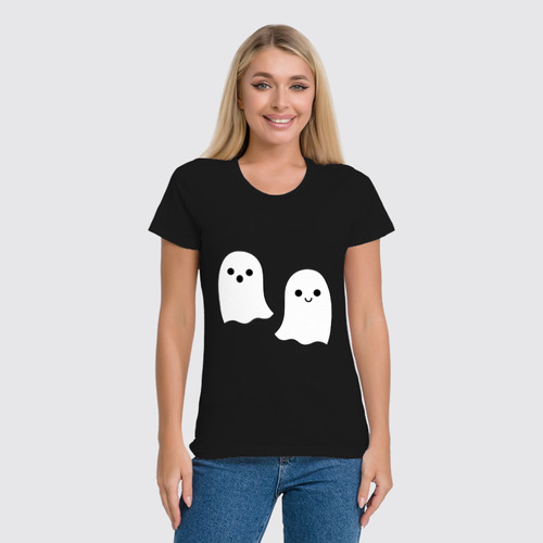 Заказать женскую футболку в Москве. Футболка классическая GHOST  от CoolDesign - готовые дизайны и нанесение принтов.