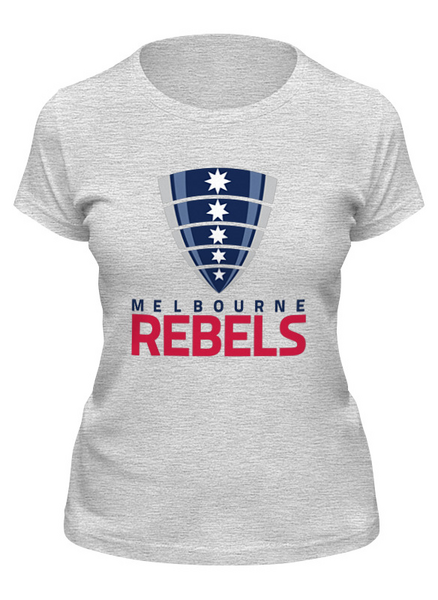 Заказать женскую футболку в Москве. Футболка классическая Мельбурн Ребелс от rugby - готовые дизайны и нанесение принтов.