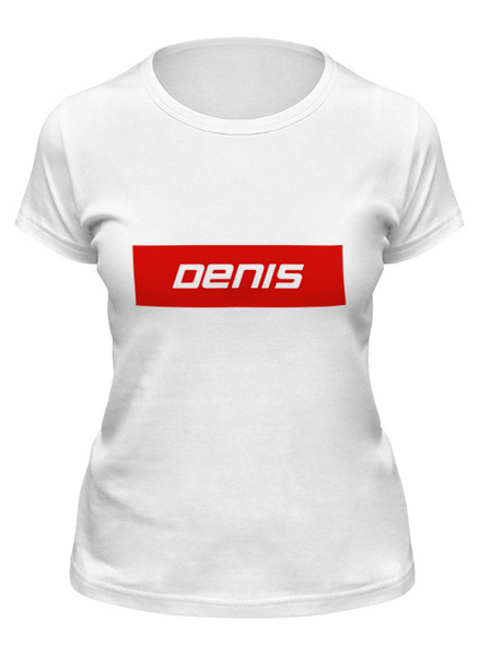 Заказать женскую футболку в Москве. Футболка классическая Denis от THE_NISE  - готовые дизайны и нанесение принтов.