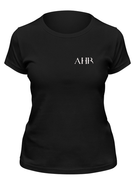 Заказать женскую футболку в Москве. Футболка классическая AHR RUSL от Коля Русанов - готовые дизайны и нанесение принтов.