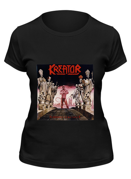 Заказать женскую футболку в Москве. Футболка классическая "Kreator" от Fedor - готовые дизайны и нанесение принтов.