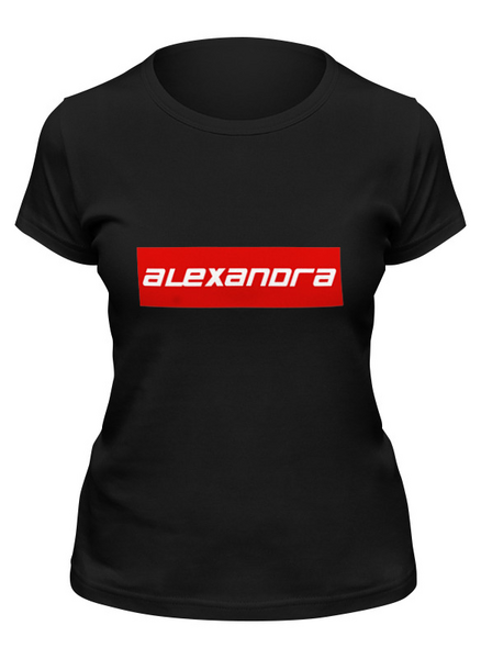 Заказать женскую футболку в Москве. Футболка классическая Alexandra от THE_NISE  - готовые дизайны и нанесение принтов.