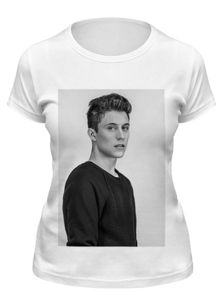 Заказать женскую футболку в Москве. Футболка классическая Loik Nottet от Eliza - готовые дизайны и нанесение принтов.