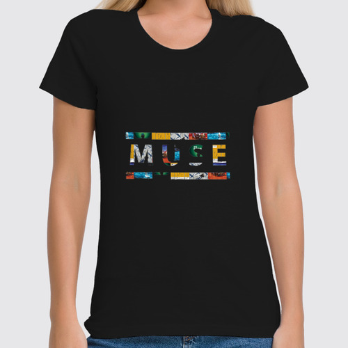 Заказать женскую футболку в Москве. Футболка классическая  Группа Muse от Fedor - готовые дизайны и нанесение принтов.