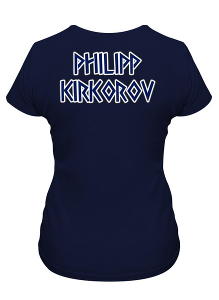 Заказать женскую футболку в Москве. Футболка классическая Philipp Kirkorov от balden - готовые дизайны и нанесение принтов.