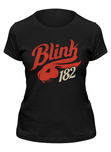 Заказать женскую футболку в Москве. Футболка классическая Blink-182 от geekbox - готовые дизайны и нанесение принтов.