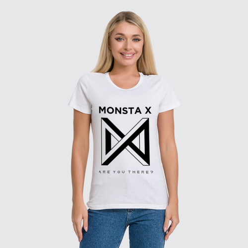 Заказать женскую футболку в Москве. Футболка классическая Monsta X от geekbox - готовые дизайны и нанесение принтов.
