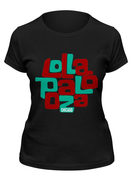 Заказать женскую футболку в Москве. Футболка классическая Lollapalooza Chicago от MInMlz - готовые дизайны и нанесение принтов.