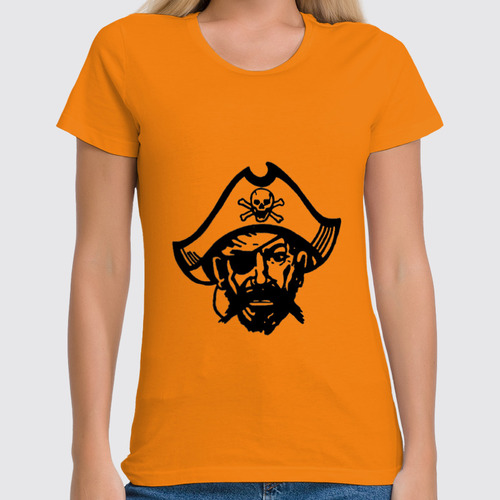 Заказать женскую футболку в Москве. Футболка классическая Пират от trend - готовые дизайны и нанесение принтов.