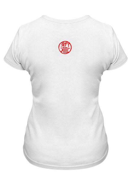 Заказать женскую футболку в Москве. Футболка классическая "Дух самурая" с авторскими печатями от Nikolay   - готовые дизайны и нанесение принтов.