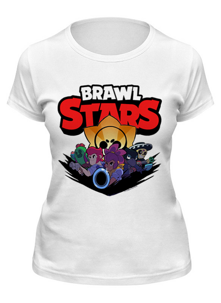 Заказать женскую футболку в Москве. Футболка классическая BRAWL STARS от robus - готовые дизайны и нанесение принтов.