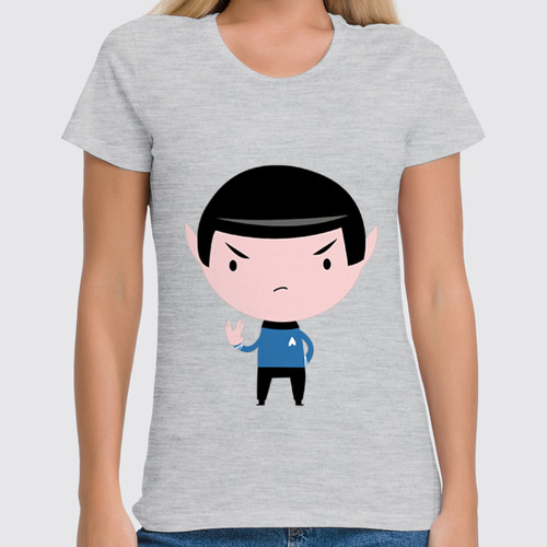 Заказать женскую футболку в Москве. Футболка классическая Спок (Star Trek) от coolmag - готовые дизайны и нанесение принтов.