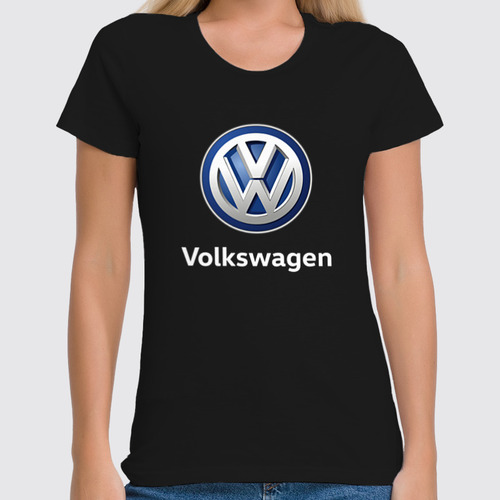 Заказать женскую футболку в Москве. Футболка классическая Volkswagen от DESIGNER   - готовые дизайны и нанесение принтов.