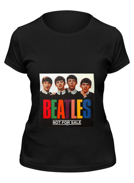 Заказать женскую футболку в Москве. Футболка классическая The Beatles   от cherdantcev - готовые дизайны и нанесение принтов.