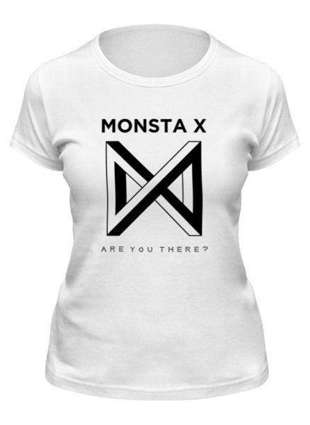 Заказать женскую футболку в Москве. Футболка классическая Monsta X от geekbox - готовые дизайны и нанесение принтов.