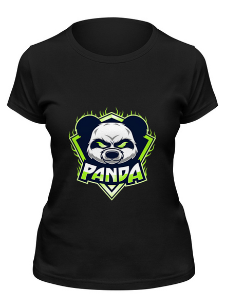 Заказать женскую футболку в Москве. Футболка классическая Панда от acidhouses - готовые дизайны и нанесение принтов.