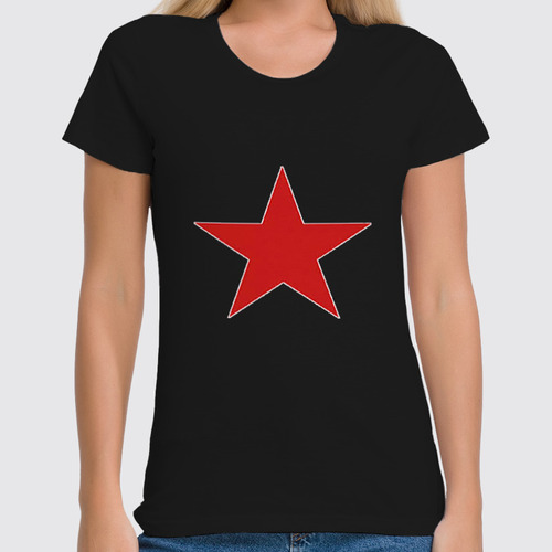 Заказать женскую футболку в Москве. Футболка классическая красная армия от аффиногенов - готовые дизайны и нанесение принтов.