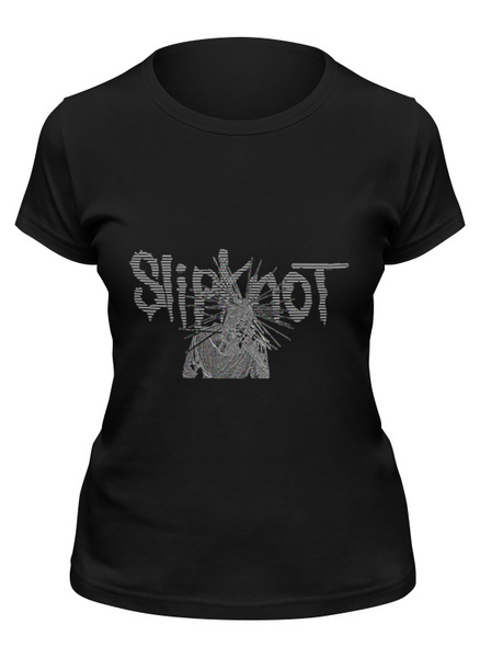 Заказать женскую футболку в Москве. Футболка классическая Slipknot от Fedor - готовые дизайны и нанесение принтов.
