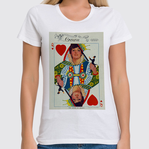 Заказать женскую футболку в Москве. Футболка классическая Королева сердец от Lansky - готовые дизайны и нанесение принтов.