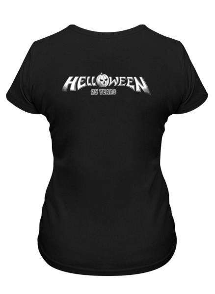 Заказать женскую футболку в Москве. Футболка классическая Helloween ( rock band ) от Leichenwagen - готовые дизайны и нанесение принтов.