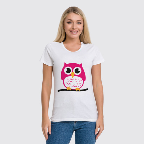 Заказать женскую футболку в Москве. Футболка классическая Сова (Owl) от nadegda - готовые дизайны и нанесение принтов.