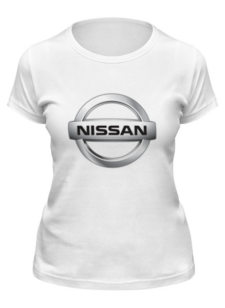 Заказать женскую футболку в Москве. Футболка классическая NISSAN  от DESIGNER   - готовые дизайны и нанесение принтов.