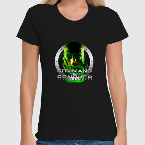 Заказать женскую футболку в Москве. Футболка классическая Command Conquer от THE_NISE  - готовые дизайны и нанесение принтов.