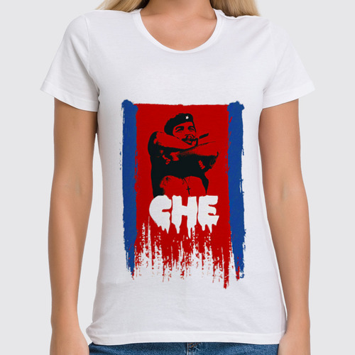 Заказать женскую футболку в Москве. Футболка классическая СHE Guevara  от Just kidding - готовые дизайны и нанесение принтов.