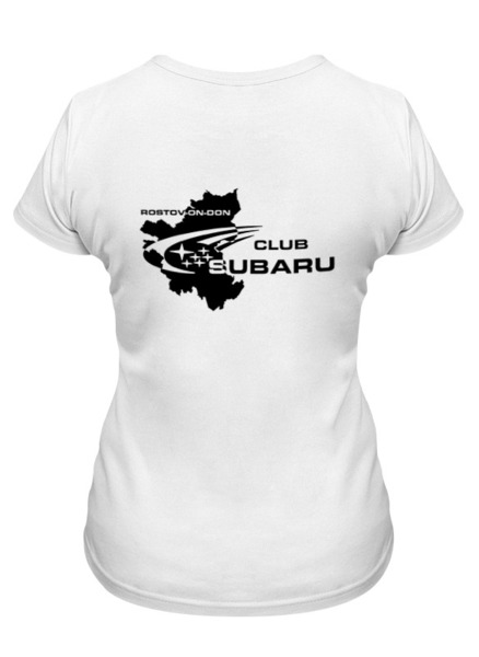 Заказать женскую футболку в Москве. Футболка классическая SUBARU IMPREZA STI (Subaru Club 161) от Евгений Лукьянов - готовые дизайны и нанесение принтов.