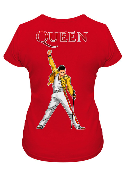 Заказать женскую футболку в Москве. Футболка классическая Queen 50th Anniversary 1970-2020_ от balden - готовые дизайны и нанесение принтов.