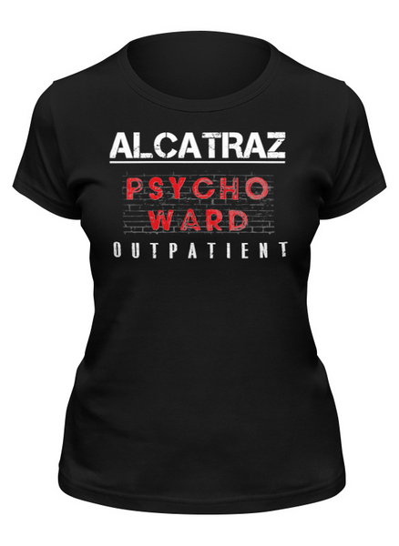 Заказать женскую футболку в Москве. Футболка классическая ☛ ALCATRAZ ☚ от balden - готовые дизайны и нанесение принтов.