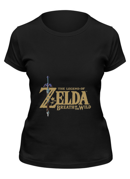Заказать женскую футболку в Москве. Футболка классическая The Legend Of Zelda Breath Of The Wild от BURNSHIRTS - готовые дизайны и нанесение принтов.