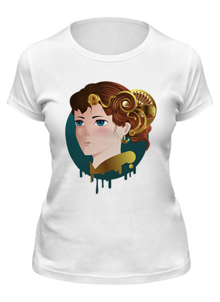 Заказать женскую футболку в Москве. Футболка классическая Anime girl от Мария Никитина - готовые дизайны и нанесение принтов.