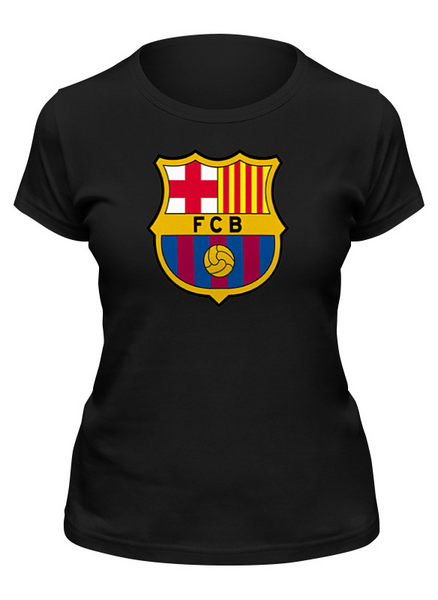 Заказать женскую футболку в Москве. Футболка классическая Барселона от Nos  - готовые дизайны и нанесение принтов.