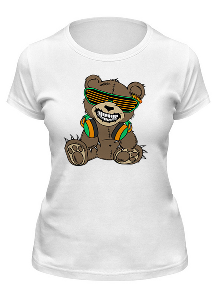 Заказать женскую футболку в Москве. Футболка классическая ߷Happy Bear߷ от balden - готовые дизайны и нанесение принтов.
