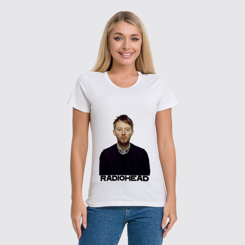 Заказать женскую футболку в Москве. Футболка классическая Radiohead  от rancid - готовые дизайны и нанесение принтов.
