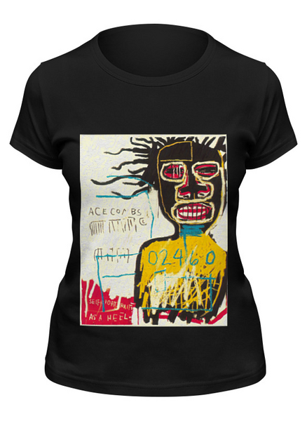 Заказать женскую футболку в Москве. Футболка классическая Jean-Michel Basquiat от Just kidding - готовые дизайны и нанесение принтов.