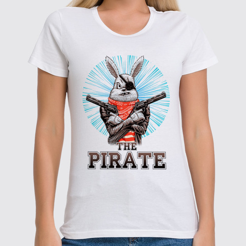 Заказать женскую футболку в Москве. Футболка классическая ☠ The Pirate ☠ от balden - готовые дизайны и нанесение принтов.