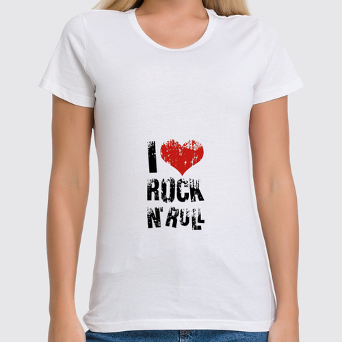 Заказать женскую футболку в Москве. Футболка классическая Rock'n'Roll от gent777 - готовые дизайны и нанесение принтов.