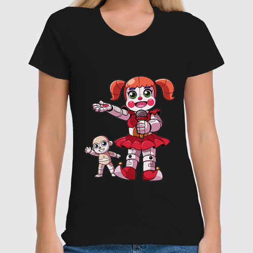 Заказать женскую футболку в Москве. Футболка классическая Five Nights at Freddy’s от weeert - готовые дизайны и нанесение принтов.