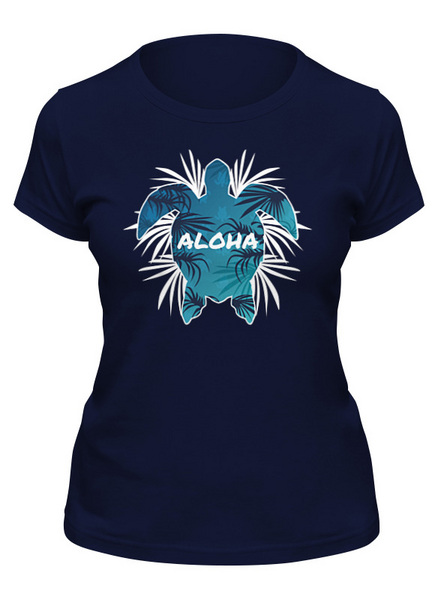 Заказать женскую футболку в Москве. Футболка классическая ALOHA от balden - готовые дизайны и нанесение принтов.