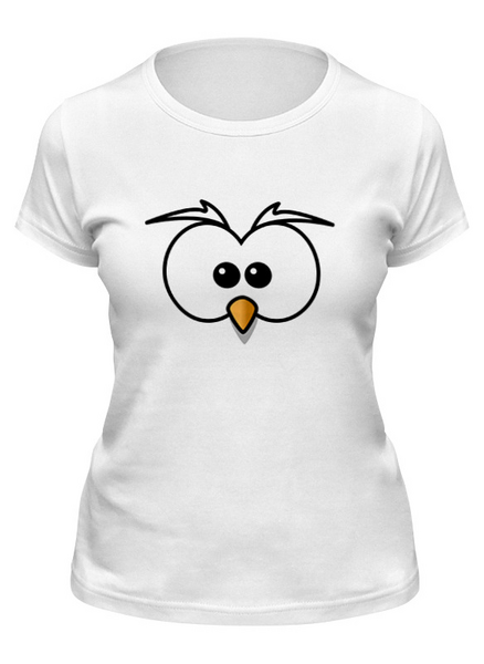 Заказать женскую футболку в Москве. Футболка классическая птица от Mari_M - готовые дизайны и нанесение принтов.