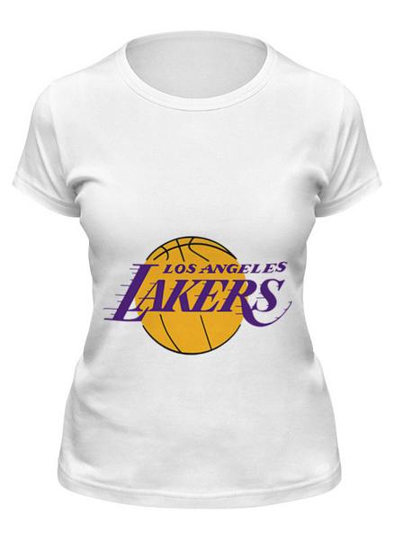 Заказать женскую футболку в Москве. Футболка классическая Lakers от Nalivaev - готовые дизайны и нанесение принтов.